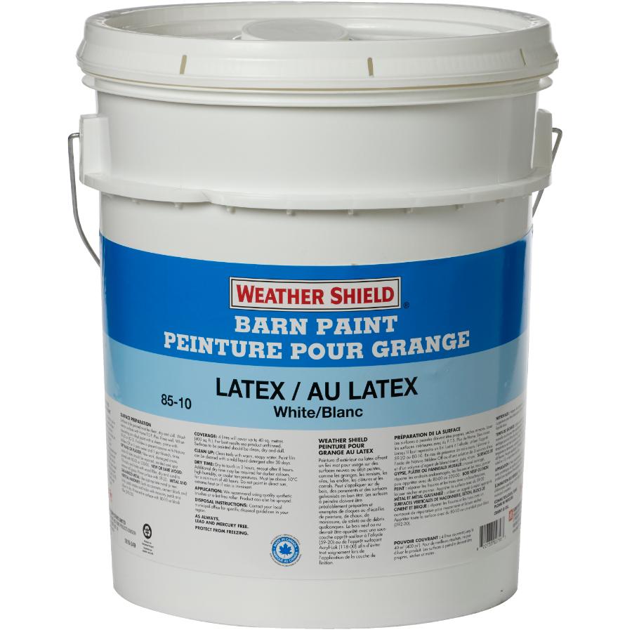 Weather Shield 18.2L White Exterior Latex Barn Paint Weeks Home