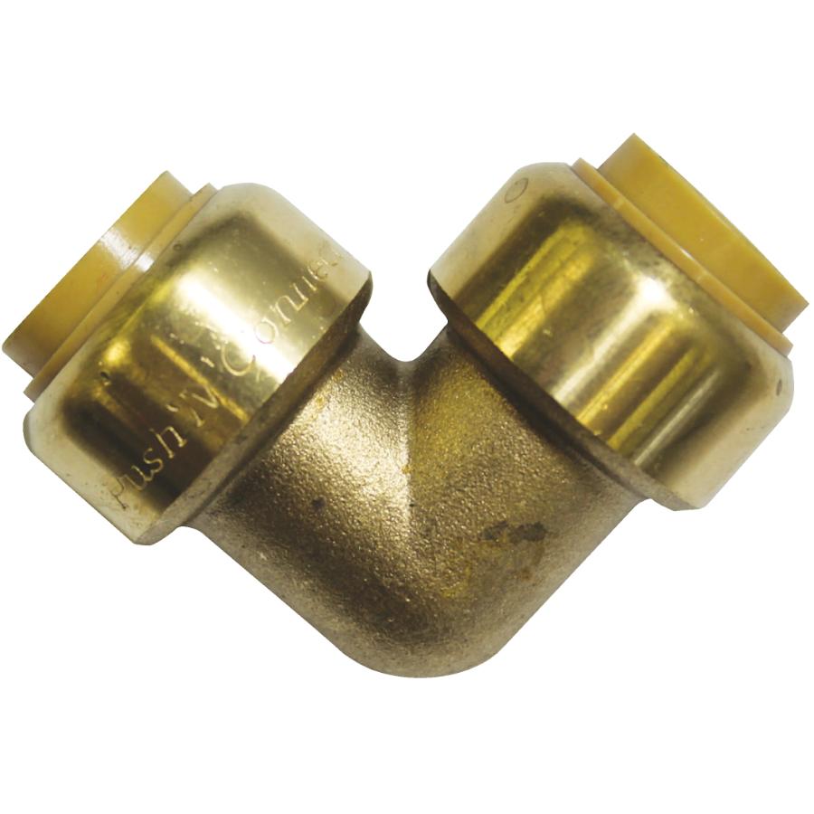 Waterline Products 3/4" x 1/2" Push Fit Push 'N' Connect 90° Reducing